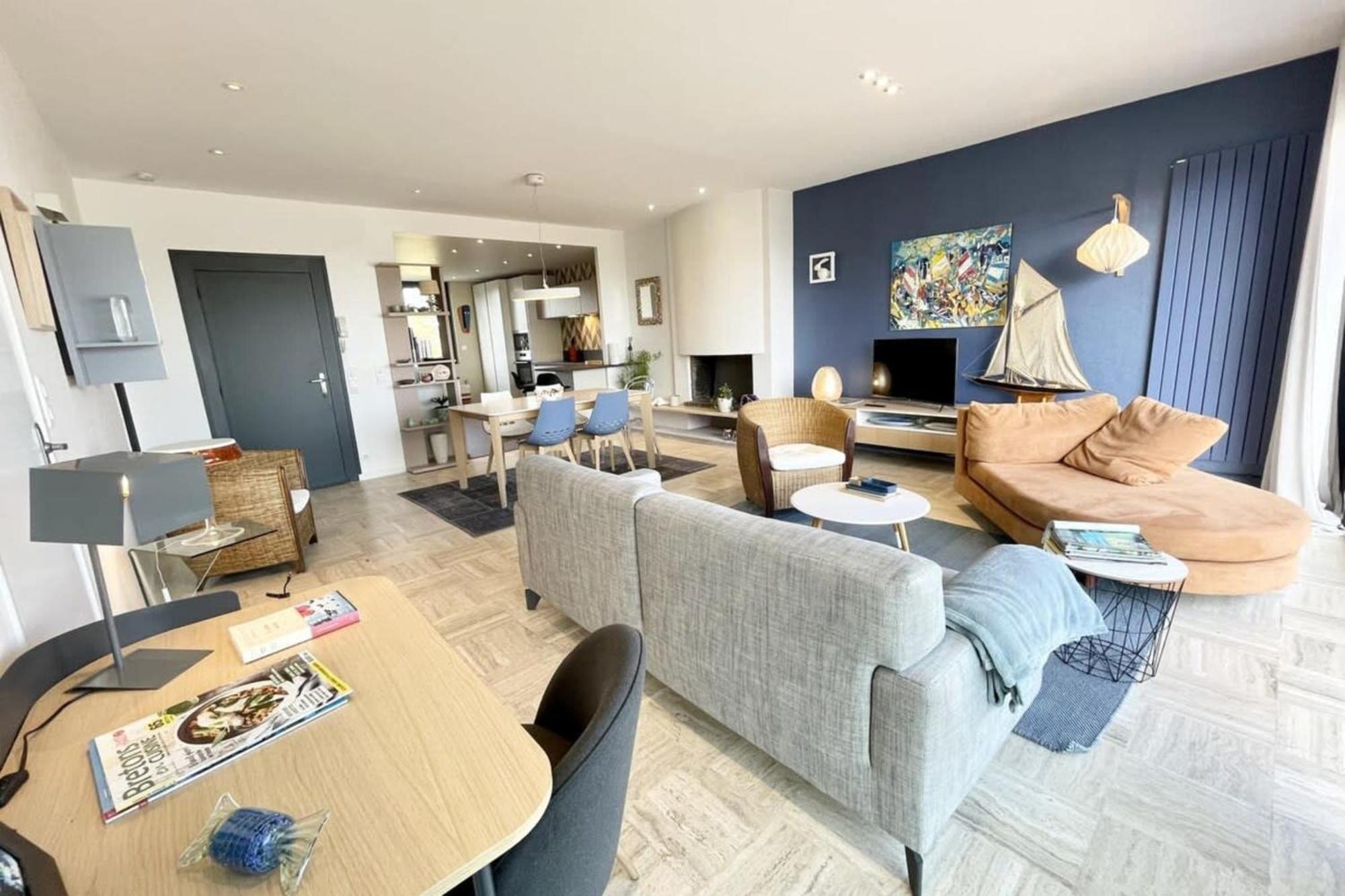 Luxury T3 Neuf De Standing Front De Vue 180 * Larmor-Plage
